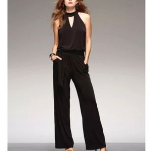 NWT INC International Concepts Black Jersey Jumpsuit Size XS